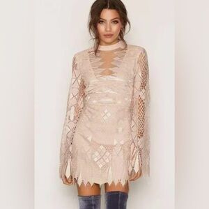 NWOT - Free People Deco Lace Mini Dress size 4